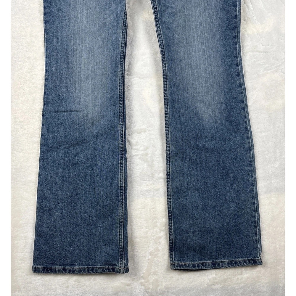 Wrangler Womens 11x34 Retro Boot Cut Jeans Dark Wash Blue Stretch Rodeo Concert - Picture 4 of 15